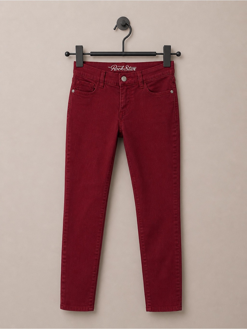 Old Navy Rockstar Red Skinny Jeans Women’s Size 6 Mid Rise Stretch Denim